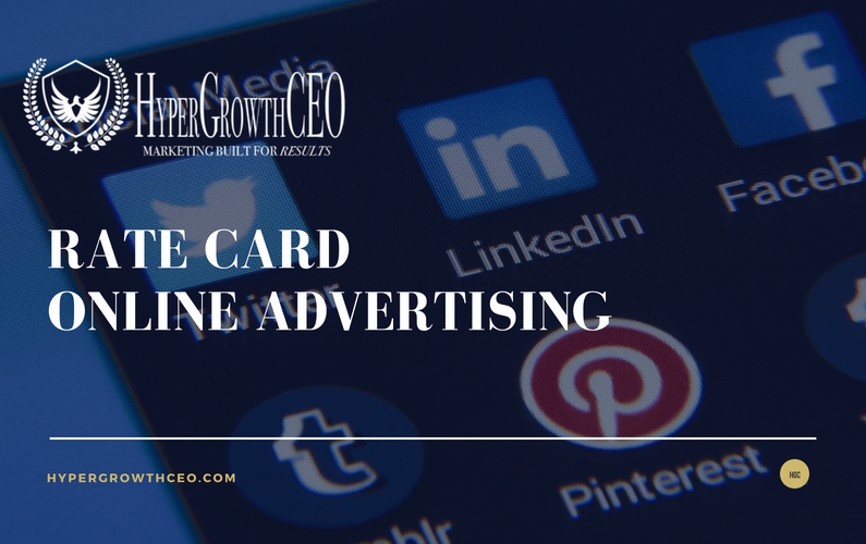Rate Card | Online and Social Advertising