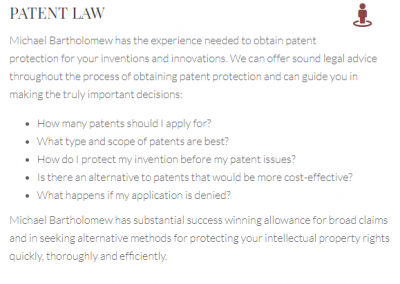 Law Marketing Patent Law